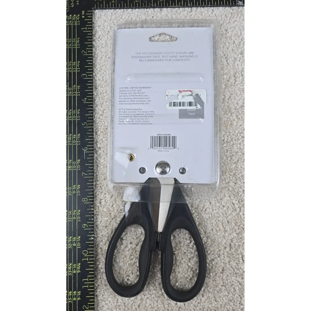 KitchenAid Utility Shears Black Stainless Steel Dishwasher Safe KE351OHOBA